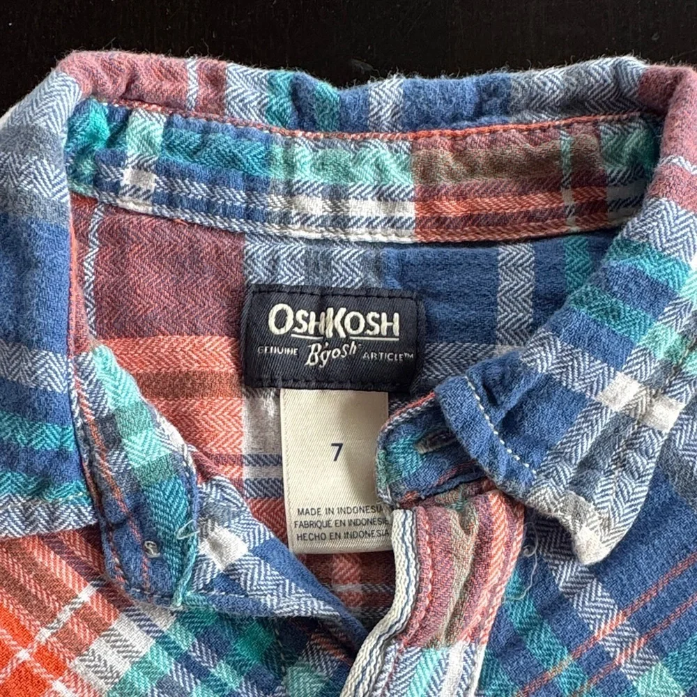 OshKosh B'gosh Multicolor Plaid Button Down Shirt
